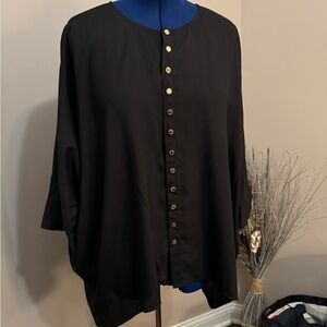 Black 1X Calvin Klein blouse